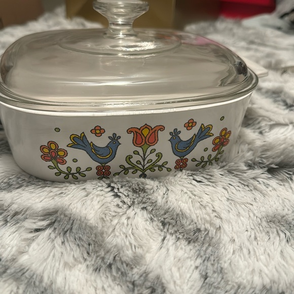 Corning Ware “Country Fair” dated 1975 with lid included; vintage and rare dish - Picture 8 of 10